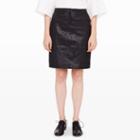 Club Monaco Color Black Lana Leather Skirt