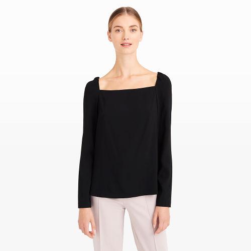 Club Monaco Color Black Shineade Top