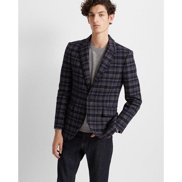 Club Monaco Navy Multi Holiday Blazer