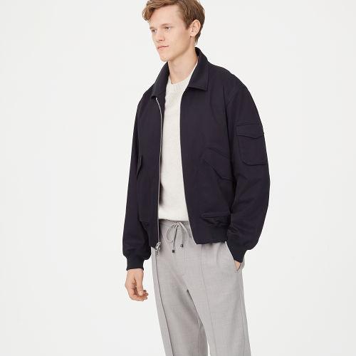 Club Monaco Color Blue Aviator Bomber