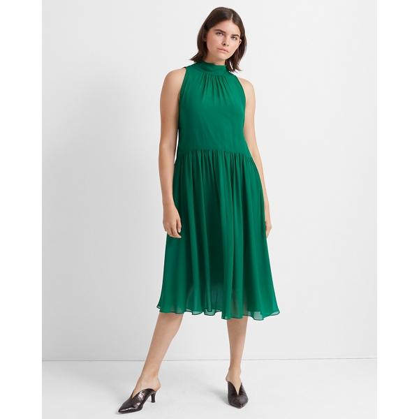 Club Monaco Silk Tie-back Dress