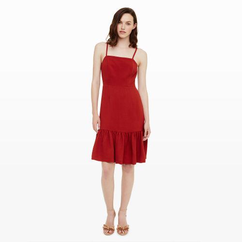 Club Monaco Color Multi Miija Ruffle-hem Dress