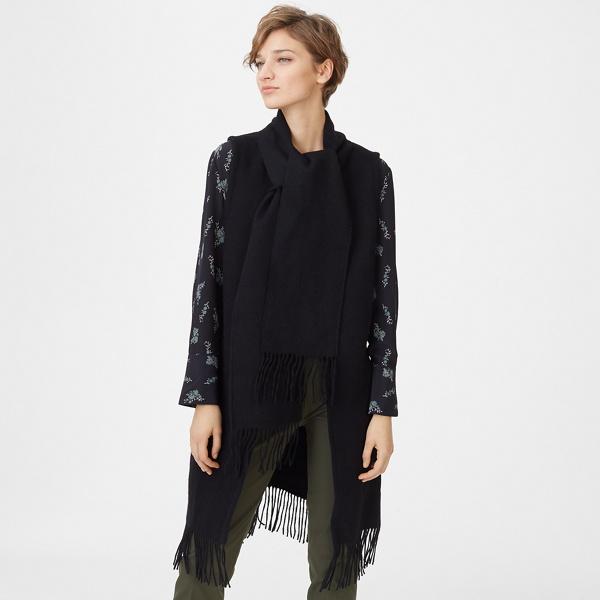Club Monaco Black Isadora Wool Vest