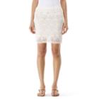 Club Monaco Color White Deborah Crocheted Skirt In Size L