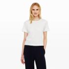 Club Monaco Color White Elila Frayed Shirt