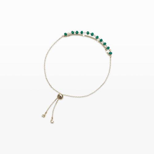 Club Monaco Color Green Nugget Bracelet