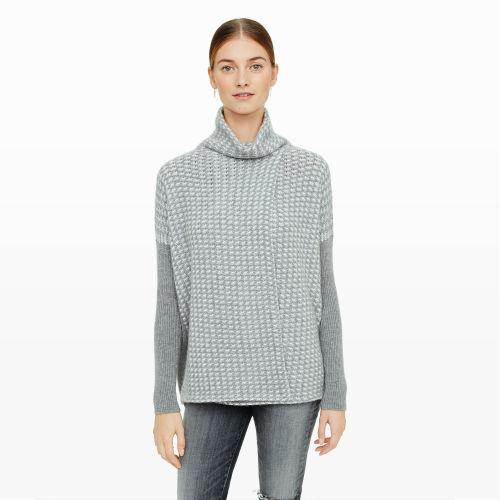Club Monaco Color Grey Micaila Cashmere Poncho