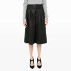 Club Monaco Collection Color Black Roxana Leather Culottes