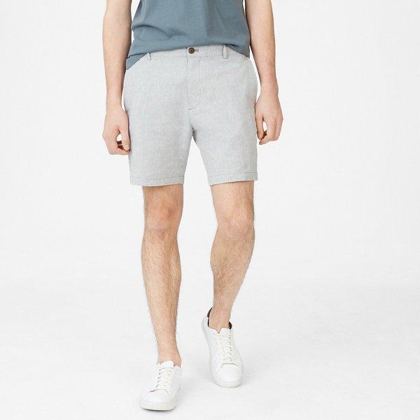 Club Monaco Grey Baxter 7 Chambray Short