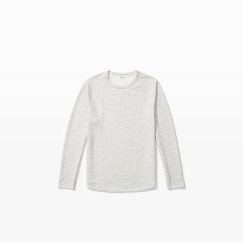 Ib Color Grey Ribbed Raglan Crew
