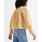 Club Monaco Tonal Stripe Trim Top