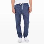 Club Monaco Color Blue Drawcord Trouser In Size Xs