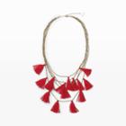 Club Monaco Color Red Serefina Tassel Necklace