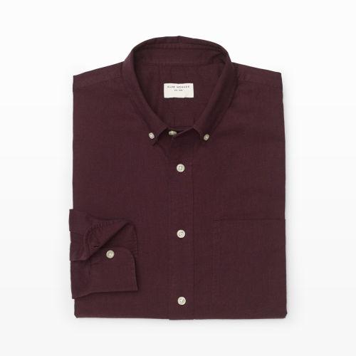 Club Monaco Color Purple Slim-fit Flannel Shirt