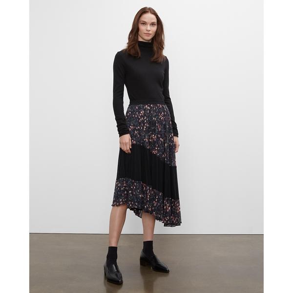 Club Monaco Asymmetric Pleated Skirt