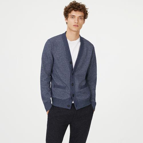 Club Monaco Color Blue Space Dye Cardigan