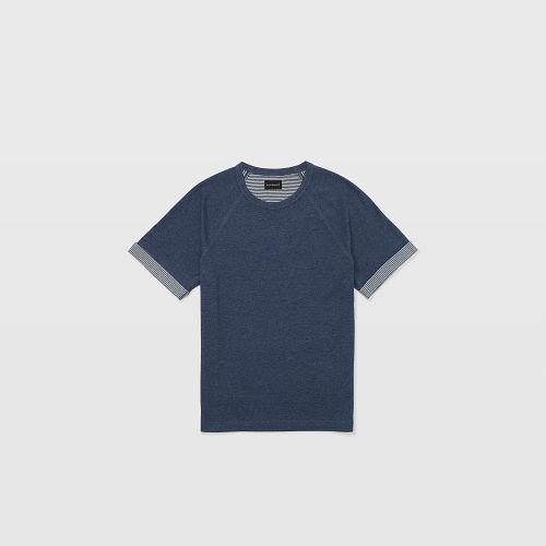 Club Monaco Color Blue Duofold Tee