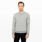Club Monaco Color Grey Geo Pattern Sweatshirt In Size Xs