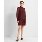 Club Monaco Currant Pintuck Rib Dress