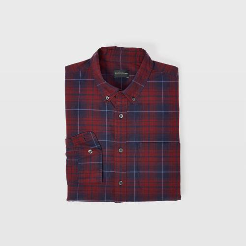 Club Monaco Slim Winter Plaid Shirt