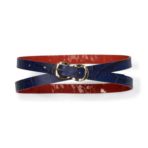 Club Monaco Color Dutch Blue/poppy Red Ava Belt