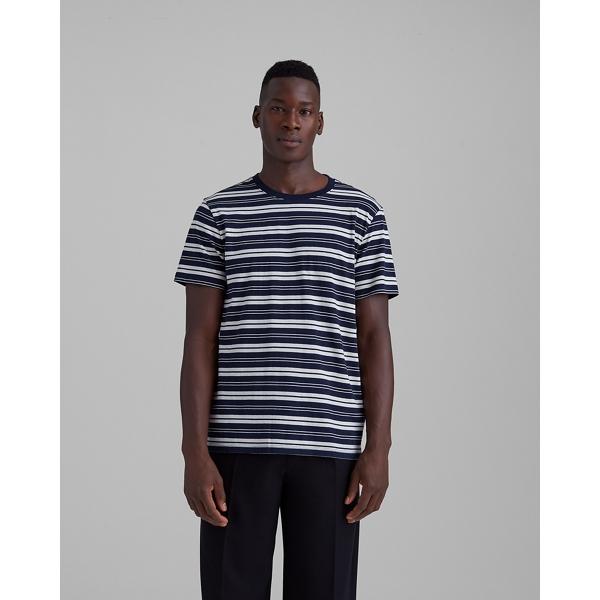 Club Monaco Striped Crewneck Tee