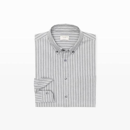 Club Monaco Color Grey Slim Heather Stripe Shirt