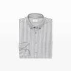 Club Monaco Color Grey Slim Heather Stripe Shirt