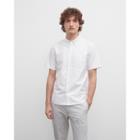 Club Monaco Slim Striped Short-sleeve Oxford Shirt