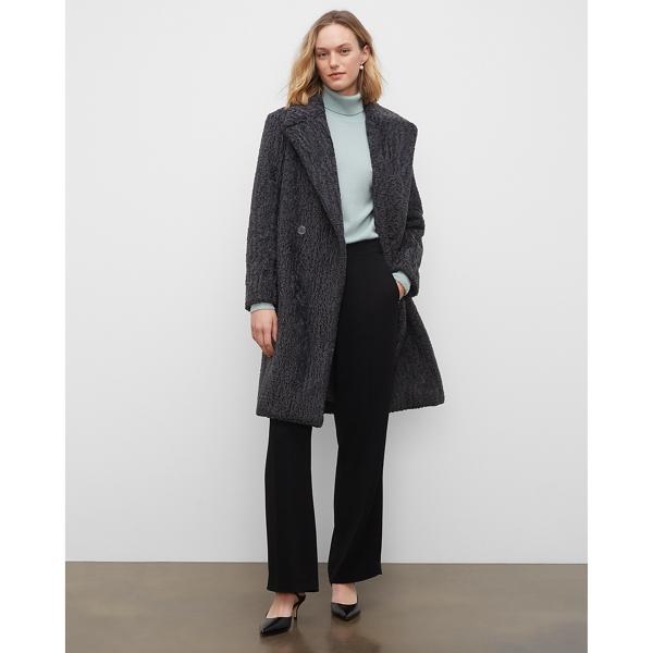 Club Monaco Faux Astrakhan Coat