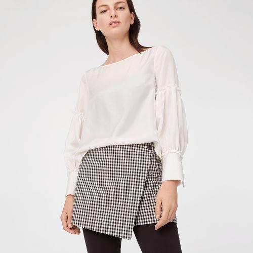 Club Monaco Color White Morites Silk Top
