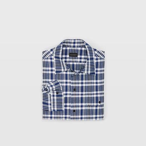 Club Monaco Brushed Plaid Work Shirt