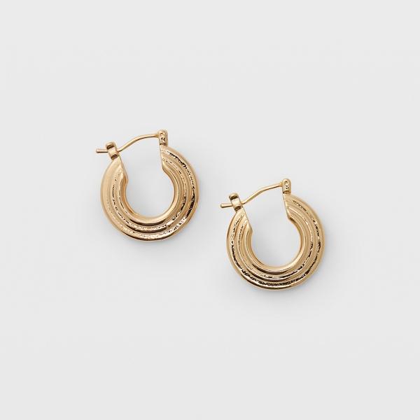 Club Monaco Serefina Ridge Hoop Earrings