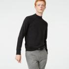 Gl Color Grey Merino Raglan Mockneck