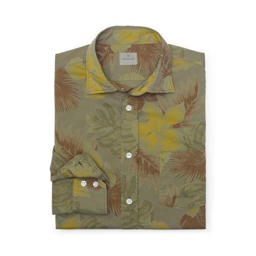 Club Monaco Color Military Hartford Overdyed Floral Shirt
