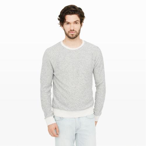 Club Monaco Color Black Boucl Raglan Crew In Size Xs