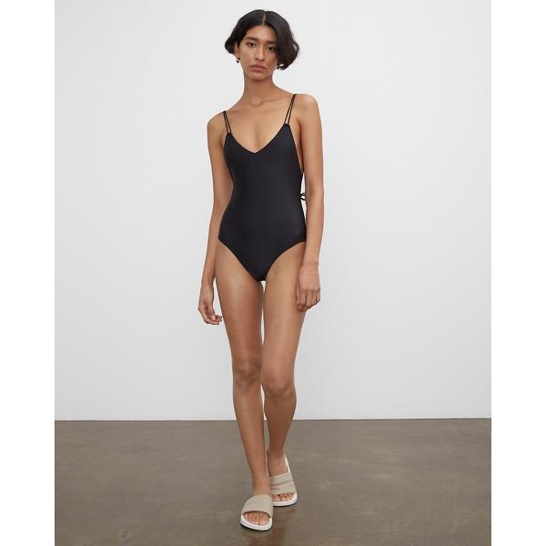 Club Monaco Solid & Striped Lynn One-piece Swimsuit