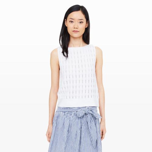 Club Monaco Color White Miija Grid Sweater