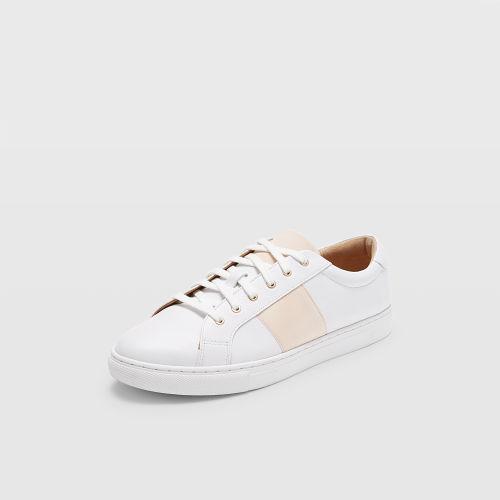 Club Monaco Color White Jowenna Leather Sneaker