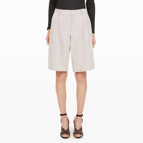 Club Monaco Color Grey Helein Suede Short