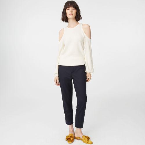 Club Monaco Color White Phelida Cold-shoulder Sweater