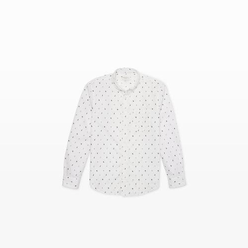 Club Monaco Color White Slim-fit Bd Nautical Shirt