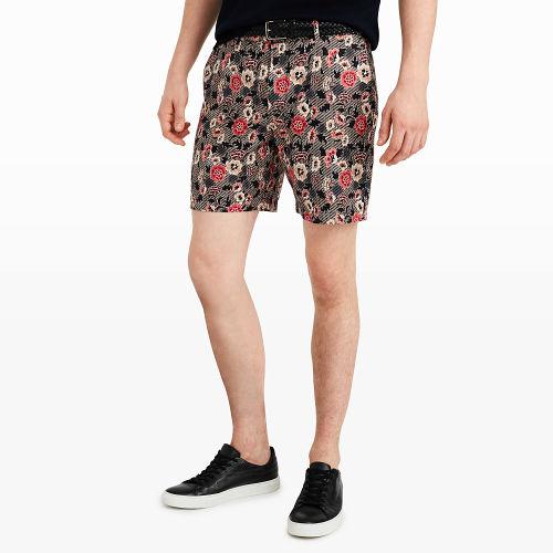 Baxter Color Black Baxter Floral Batik Short