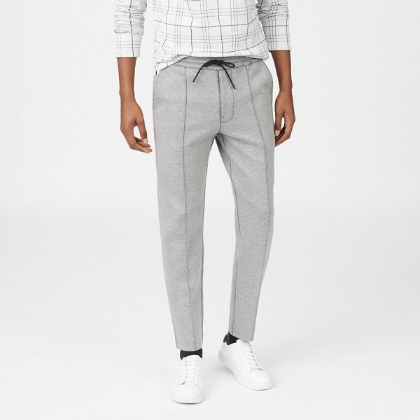 Club Monaco Grey Double Piped Sweatpants