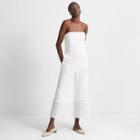 Club Monaco White Vavette Eyelet Jumpsuit