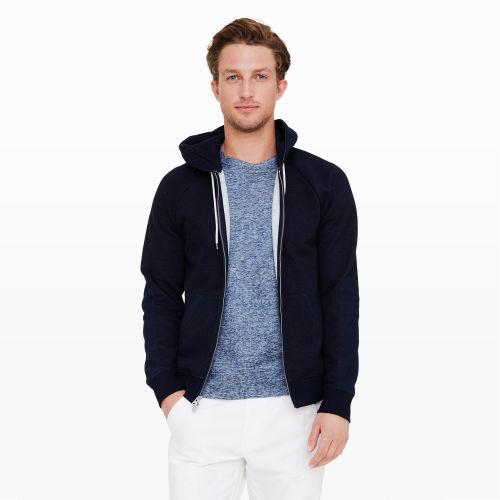 Club Monaco Color Blue Indigo Hoodie In Size Xs
