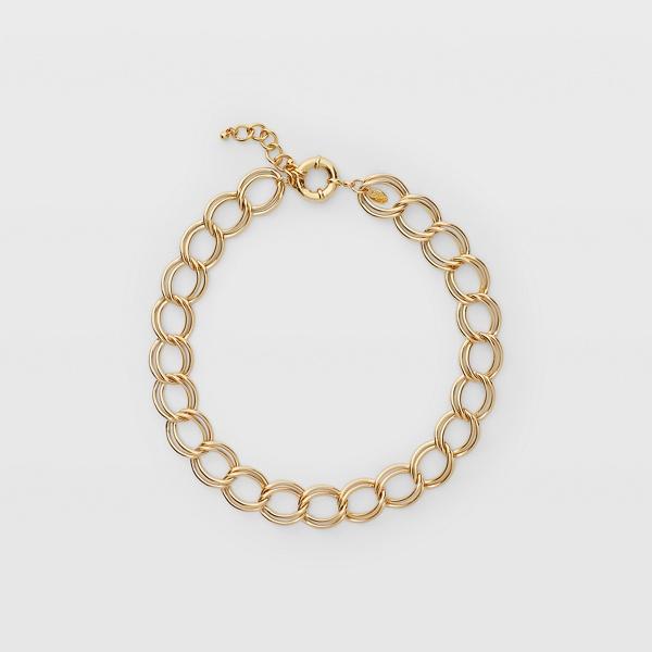 Club Monaco Gold Double Chain Necklace