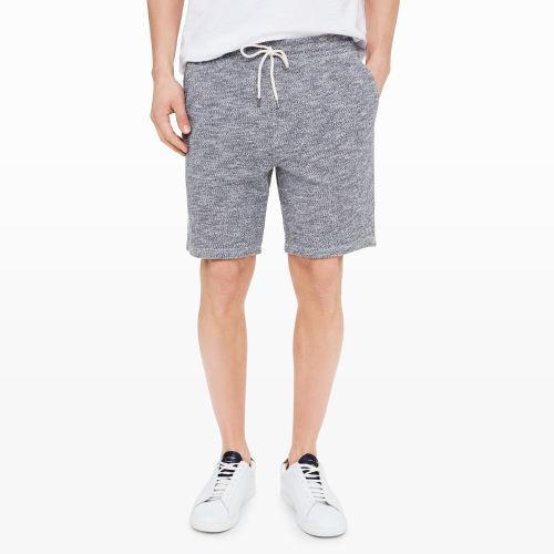 Club Monaco Color Black Marled Fleece Shorts