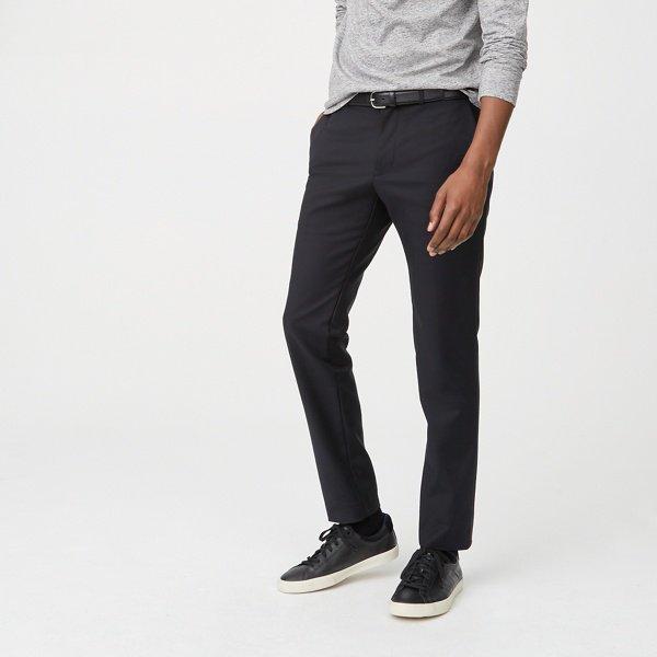 Club Monaco Black Modern Stretch Trouser