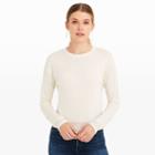 Club Monaco Color Cream/pink/grey Solid & Striped Long-sleeve